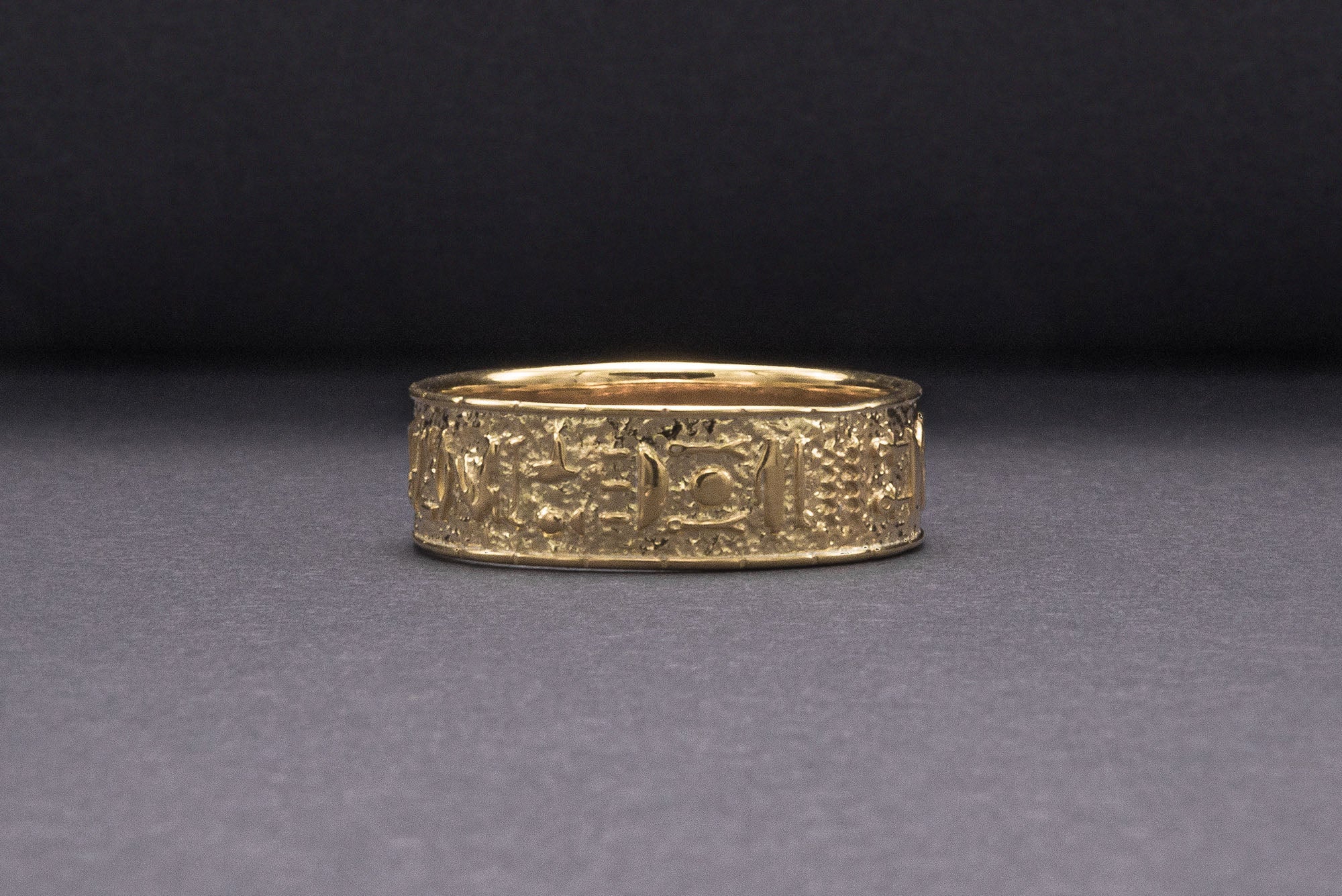 Egypt Symbol Ring Gold Unique Handmade Jewelry - vikingworkshop