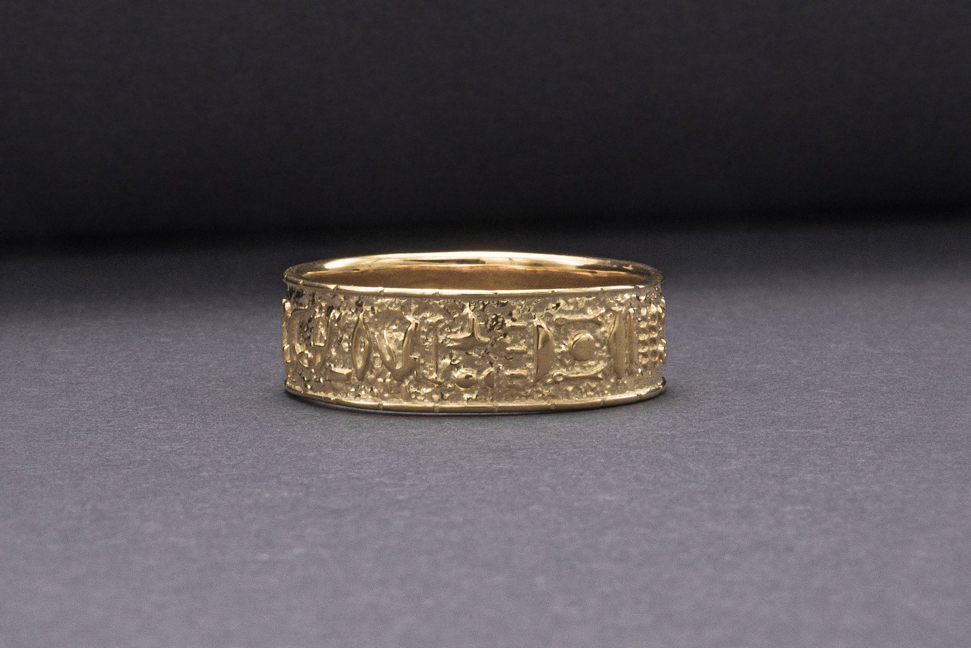 Egypt Symbol Ring Gold Unique Handmade Jewelry - vikingworkshop