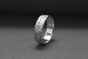 950 Platinum Egypt Symbol Ring, Unique Handmade Jewelry - vikingworkshop