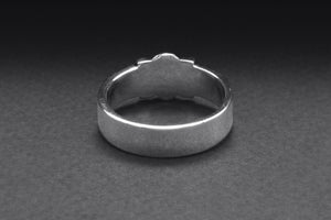 Sterling Silver Momento Mori Ring, Handcrafted Masonic Jewelry - vikingworkshop