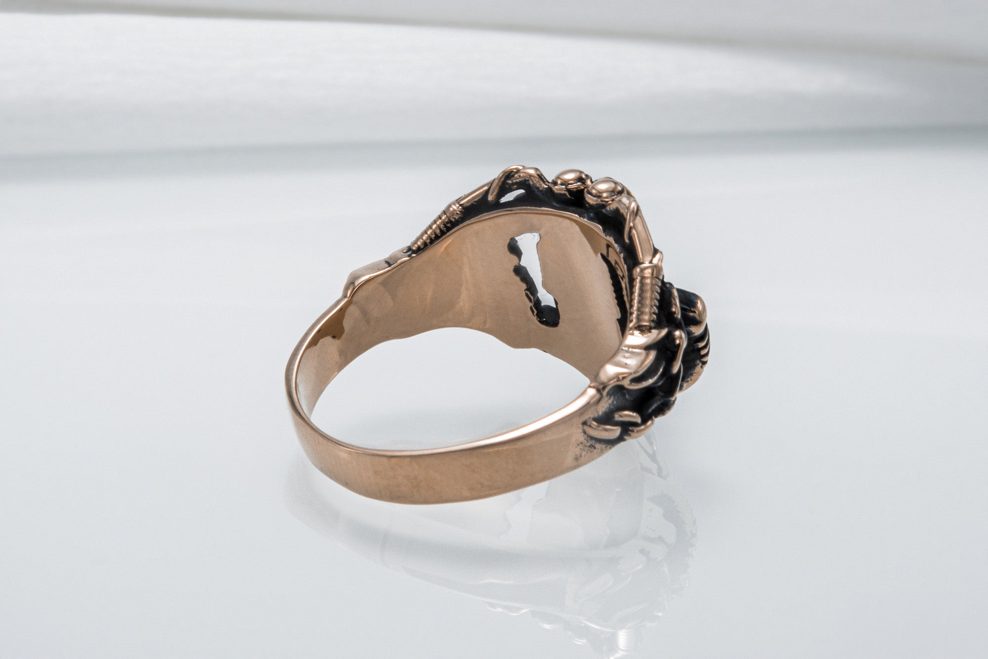 Motobike Ring Bronze Biker Jewelry - vikingworkshop