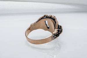 Motobike Ring Bronze Biker Jewelry - vikingworkshop