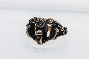 Motobike Ring Bronze Biker Jewelry - vikingworkshop