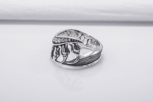 Handmade Tulip 925 Silver Ring With Gems, Unique Fashion Jewelry - vikingworkshop