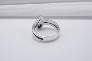 Sterling Silver Double Triangle Ring, Handmade Fashion Jewelry - vikingworkshop