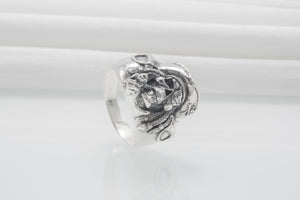 Pirate Skull Ring 925 Silver Unique Handmade Jewelry - vikingworkshop