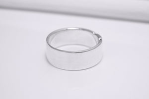 Ukrainian Trident Sterling Silver Smooth Ring, Made in Ukraine Jewelry - vikingworkshop