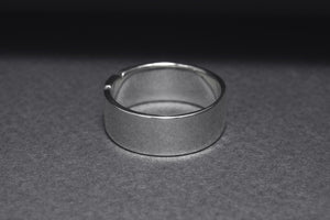 Ukrainian Trident Sterling Silver Smooth Ring, Made in Ukraine Jewelry - vikingworkshop